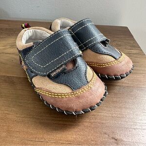 Pediped Black and Brown Baby Shoes